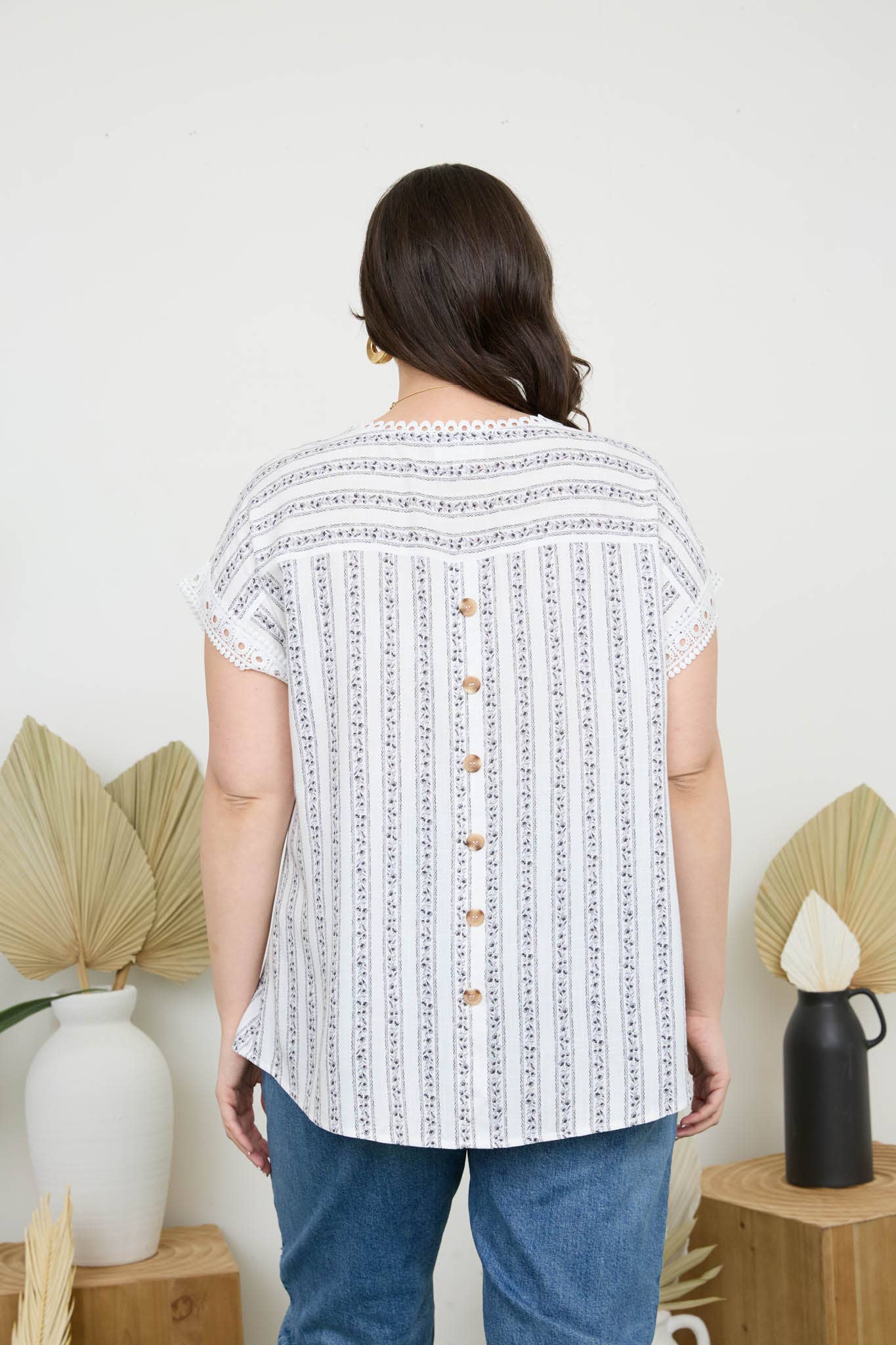 Cottage Blue Floral Blouse