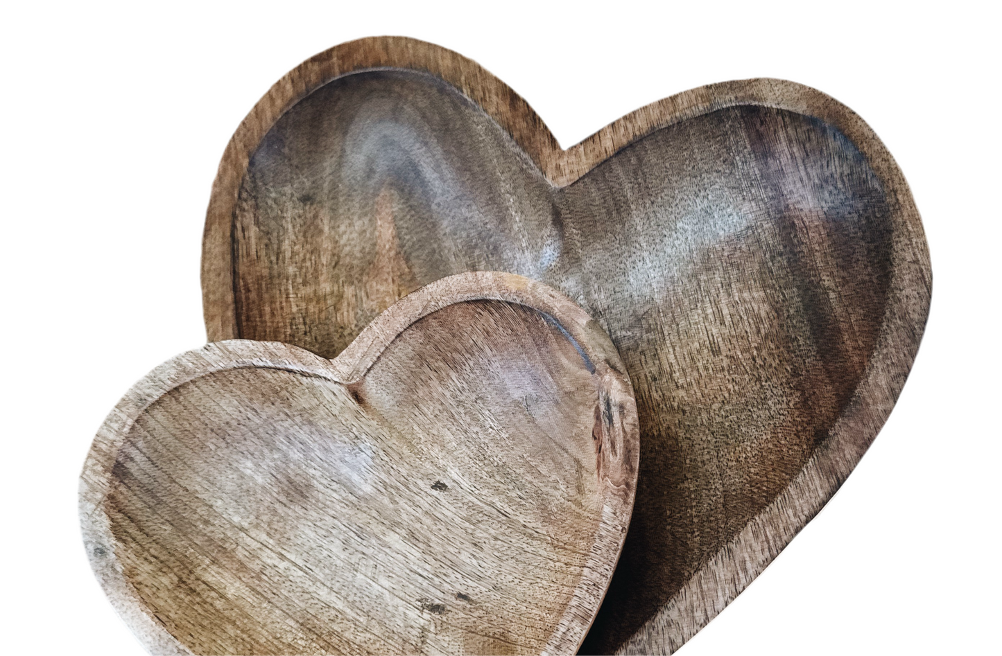 Wooden Heart Bowls