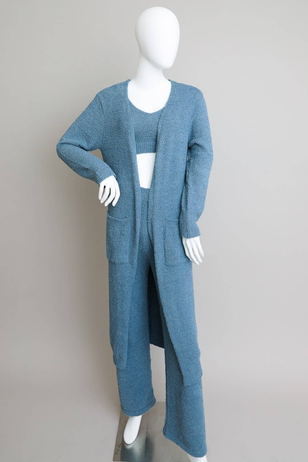 Boucle Cozy Longline Cardigan w/ Pockets