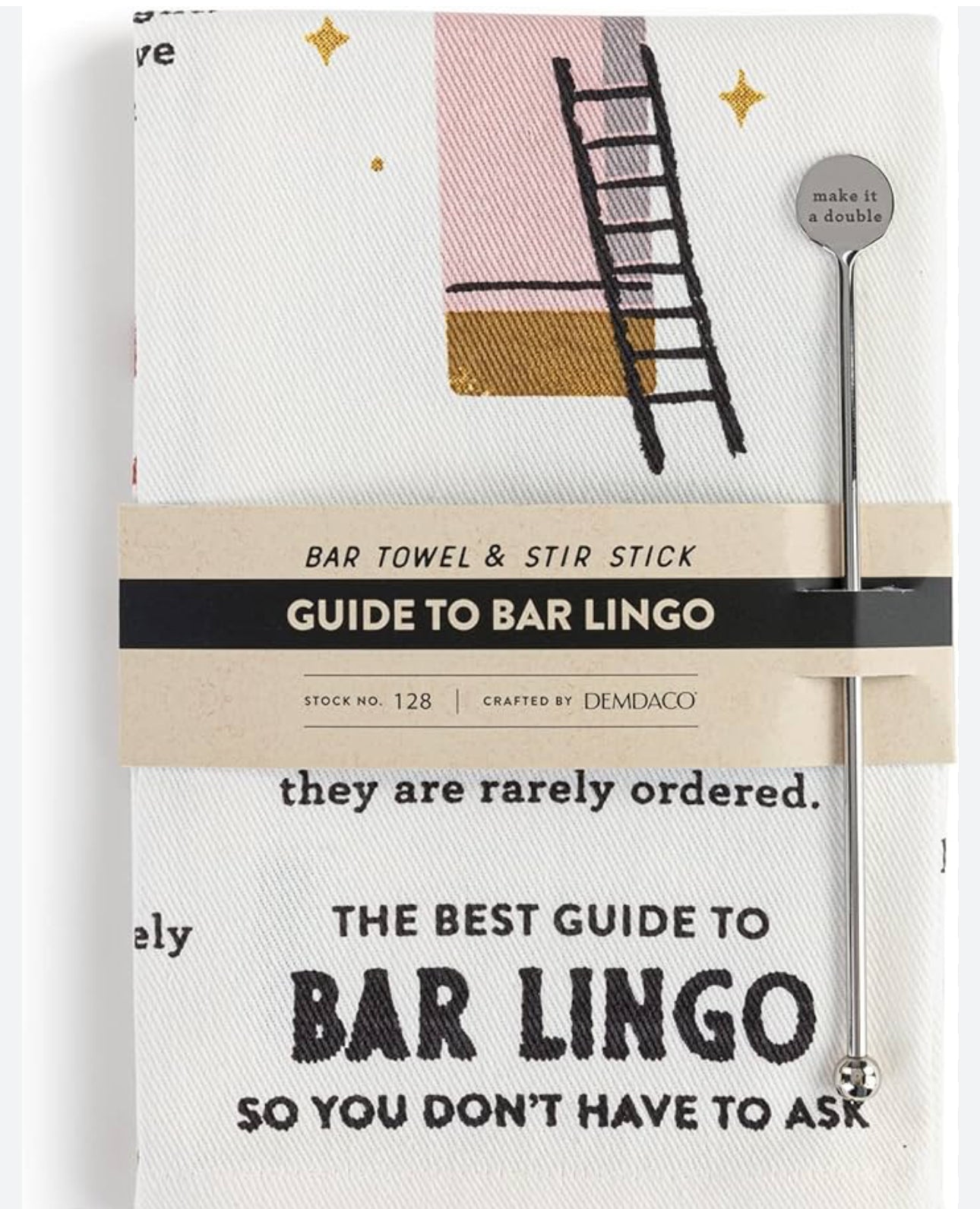 Bar Towel & Stir Stick: Bar Lingo