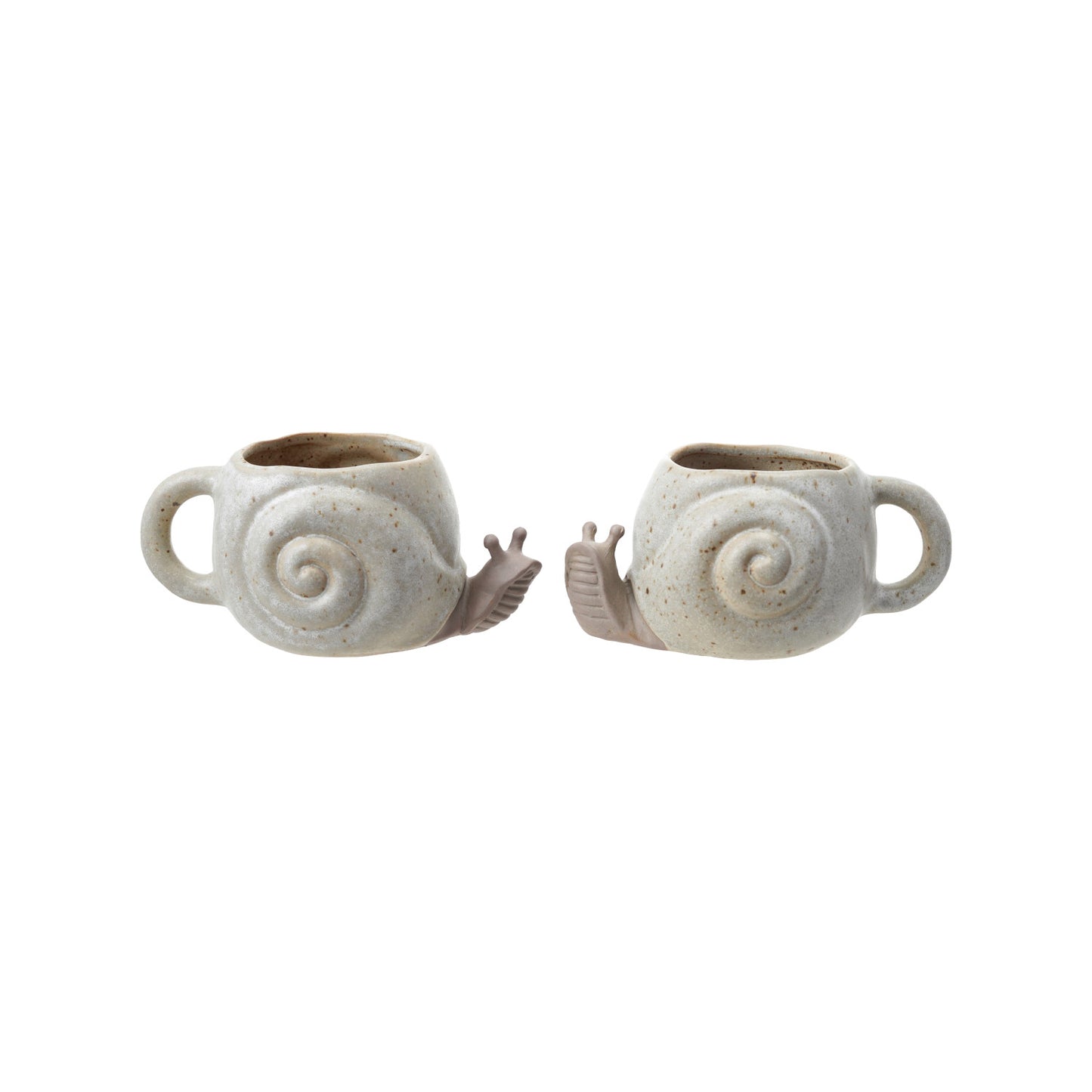 12 oz. Stoneware Snail Shaped Mug (Each Will Vary)